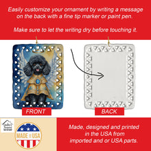 Load image into Gallery viewer, Black Poodle My Angel Porcelain Ornament