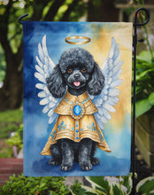 Load image into Gallery viewer, Black Poodle My Angel Garden Flag – Memorial or Christmas Dog Angel Decor