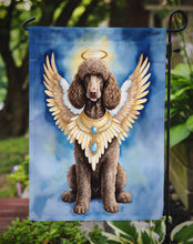 Load image into Gallery viewer, Chocolate Poodle My Angel Garden Flag – Memorial or Christmas Dog Angel Decor