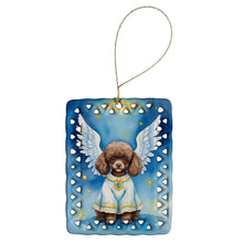 Load image into Gallery viewer, Chocolate Poodle My Angel Porcelain Ornament