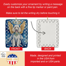 Load image into Gallery viewer, White Poodle My Angel Porcelain Ornament