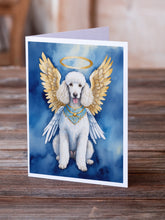 Load image into Gallery viewer, White Poodle My Angel Greeting Cards - Blank Note Cards – 8-Pack of Artist-Designed Cards with Envelopes