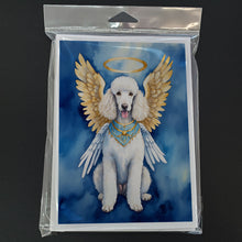 Load image into Gallery viewer, White Poodle My Angel Greeting Cards - Blank Note Cards – 8-Pack of Artist-Designed Cards with Envelopes