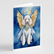 Load image into Gallery viewer, White Poodle My Angel Greeting Cards - Blank Note Cards – 8-Pack of Artist-Designed Cards with Envelopes