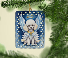 Load image into Gallery viewer, White Poodle My Angel Porcelain Ornament