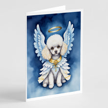 Load image into Gallery viewer, White Poodle My Angel Greeting Cards - Blank Note Cards – 8-Pack of Artist-Designed Cards with Envelopes