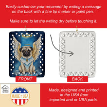 Load image into Gallery viewer, Pug My Angel Porcelain Ornament