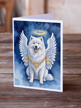 Load image into Gallery viewer, Samoyed My Angel Greeting Cards - Blank Note Cards – 8-Pack of Artist-Designed Cards with Envelopes