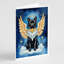 Load image into Gallery viewer, Schipperke My Angel Greeting Cards - Blank Note Cards – 8-Pack of Artist-Designed Cards with Envelopes
