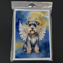 Load image into Gallery viewer, Schnauzer My Angel Greeting Cards - Blank Note Cards – 8-Pack of Artist-Designed Cards with Envelopes