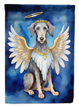 Load image into Gallery viewer, Scottish Deerhound My Angel Garden Flag – Memorial or Christmas Dog Angel Decor
