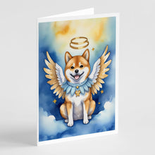 Load image into Gallery viewer, Shiba Inu My Angel Greeting Cards - Blank Note Cards – 8-Pack of Artist-Designed Cards with Envelopes