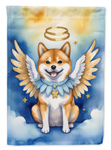 Load image into Gallery viewer, Shiba Inu My Angel Garden Flag – Memorial or Christmas Dog Angel Decor