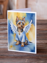Load image into Gallery viewer, Silky Terrier My Angel Greeting Cards - Blank Note Cards – 8-Pack of Artist-Designed Cards with Envelopes