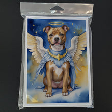 Load image into Gallery viewer, Staffordshire Bull Terrier My Angel Greeting Cards - Blank Note Cards – 8-Pack of Artist-Designed Cards with Envelopes