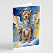 Load image into Gallery viewer, Staffordshire Bull Terrier My Angel Greeting Cards - Blank Note Cards – 8-Pack of Artist-Designed Cards with Envelopes