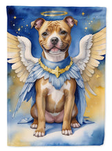 Load image into Gallery viewer, Staffordshire Bull Terrier My Angel Garden Flag – Memorial or Christmas Dog Angel Decor