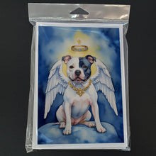 Load image into Gallery viewer, Staffordshire Bull Terrier My Angel Greeting Cards - Blank Note Cards – 8-Pack of Artist-Designed Cards with Envelopes