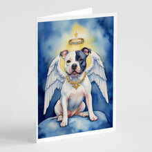 Load image into Gallery viewer, Staffordshire Bull Terrier My Angel Greeting Cards - Blank Note Cards – 8-Pack of Artist-Designed Cards with Envelopes