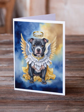 Load image into Gallery viewer, Staffordshire Bull Terrier My Angel Greeting Cards - Blank Note Cards – 8-Pack of Artist-Designed Cards with Envelopes