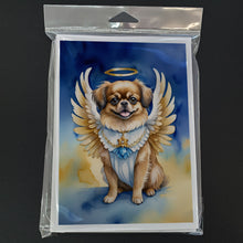 Load image into Gallery viewer, Tibetan Spaniel My Angel Greeting Cards - Blank Note Cards – 8-Pack of Artist-Designed Cards with Envelopes