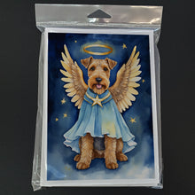 Load image into Gallery viewer, Welsh Terrier My Angel Greeting Cards - Blank Note Cards – 8-Pack of Artist-Designed Cards with Envelopes