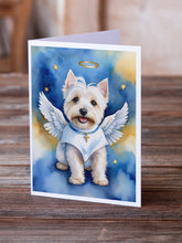 Load image into Gallery viewer, Westie My Angel Greeting Cards - Blank Note Cards – 8-Pack of Artist-Designed Cards with Envelopes