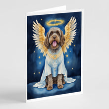 Load image into Gallery viewer, Wirehaired Pointing Griffon My Angel Greeting Cards - Blank Note Cards – 8-Pack of Artist-Designed Cards with Envelopes