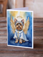 Load image into Gallery viewer, Yorkshire Terrier My Angel Greeting Cards - Blank Note Cards – 8-Pack of Artist-Designed Cards with Envelopes