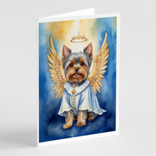Load image into Gallery viewer, Yorkshire Terrier My Angel Greeting Cards - Blank Note Cards – 8-Pack of Artist-Designed Cards with Envelopes