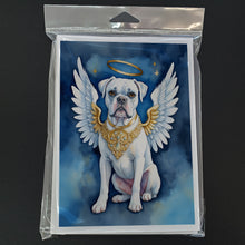 Load image into Gallery viewer, White Boxer My Angel Greeting Cards - Blank Note Cards – 8-Pack of Artist-Designed Cards with Envelopes