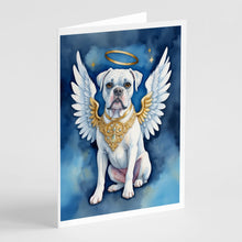 Load image into Gallery viewer, White Boxer My Angel Greeting Cards - Blank Note Cards – 8-Pack of Artist-Designed Cards with Envelopes