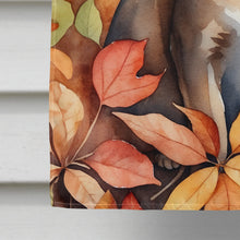 Load image into Gallery viewer, Abyssinian Cat in Fall Leaves House Flag
