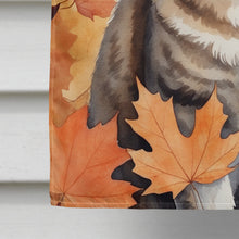 Load image into Gallery viewer, American Bobtail Cat in Fall Leaves House Flag