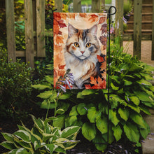 Load image into Gallery viewer, American Curl Fall Garden Flag - Cat in Fall Leaves - Cat-Themed Seasonal Yard Decor
