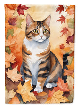 Load image into Gallery viewer, American Polydactyl Cat in Fall Leaves House Flag