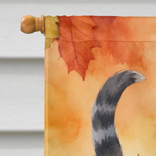 Load image into Gallery viewer, American Wirehair Cat in Fall Leaves House Flag