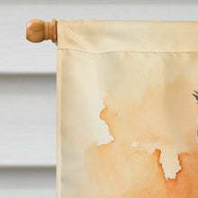 Load image into Gallery viewer, Aphrodite Giant Cat in Fall Leaves House Flag