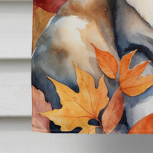 Load image into Gallery viewer, Aphrodite Giant Cat in Fall Leaves House Flag