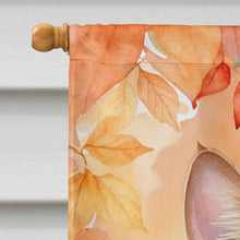 Load image into Gallery viewer, Arabian Mau Cat in Fall Leaves House Flag