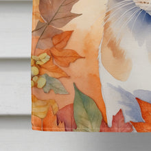 Load image into Gallery viewer, Arabian Mau Cat in Fall Leaves House Flag