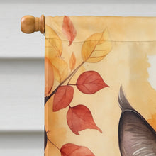 Load image into Gallery viewer, Birman Cat in Fall Leaves House Flag