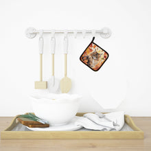 Load image into Gallery viewer, British Longhair Cat in Fall Leaves Pot Holders - Set of 2 Decorative Kitchen Helpers | Made in the USA