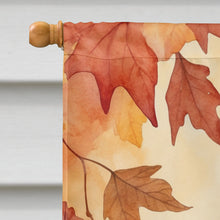 Load image into Gallery viewer, California Spangled Cat in Fall Leaves House Flag