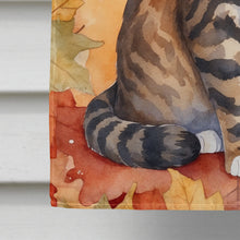 Load image into Gallery viewer, California Spangled Cat in Fall Leaves House Flag