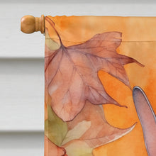 Load image into Gallery viewer, Donskoy Don Sphynx Cat in Fall Leaves House Flag