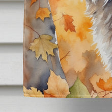 Load image into Gallery viewer, Highlander Lynx Cat in Fall Leaves House Flag