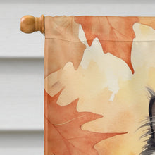 Load image into Gallery viewer, Himalayan Cat in Fall Leaves House Flag