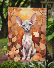 Load image into Gallery viewer, Minskin Fall Garden Flag - Cat in Fall Leaves - Cat-Themed Seasonal Yard Decor