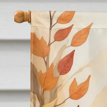 Load image into Gallery viewer, Owyhee Bob Cat in Fall Leaves House Flag